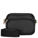 Seidenfelt Heby - Schultertasche 18 cm (black/gold)