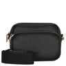 Seidenfelt Heby - Schultertasche 18 cm (black/gold)