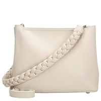Seidenfelt Melbu Hobo - Schultertasche 26 cm (creme)