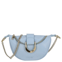 Seidenfelt Sonka - Umhängetasche 19 cm (shy blue/gold)