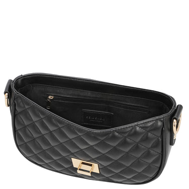 Seidenfelt Viiala Crossbody - Umhängetasche 26 cm (black quilted) - Ansicht 6