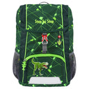Step by Step Kid Shine Rucksack-Set 3 tlg. - inklusiv Sitzkissen 26 cm (Dino Night Tyro)
