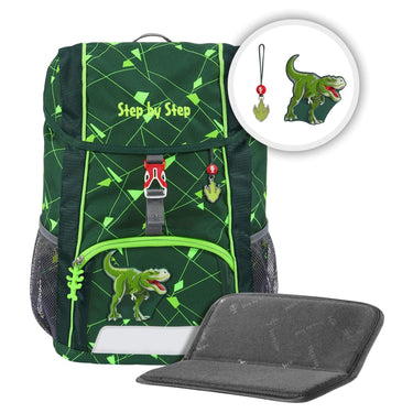 Step by Step Kid Shine Rucksack-Set 3 tlg. - inklusiv Sitzkissen 26 cm (Dino Night Tyro) - Ansicht 2