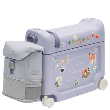 Stokke® JetKids™ Reiseset BedBox 46 cm Set 2 tlg. - 4-Rollen-Kabinentrolley (arctic blue) - Ansicht 2