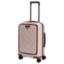 Stratic Leather and More - 4-Rollen-Kabinentrolley Vortasche 15" 55 cm S (rose) - Ansicht 2