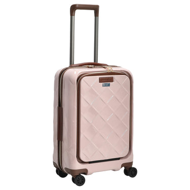 Stratic Leather and More - 4-Rollen-Kabinentrolley Vortasche 15" 55 cm S (rose) - Ansicht 5