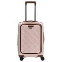 Stratic Leather and More - 4-Rollen-Kabinentrolley Vortasche 15" 55 cm S (rose)