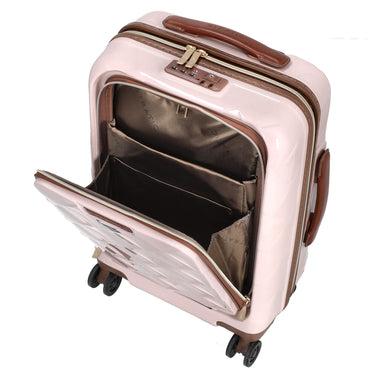 Stratic Leather and More - 4-Rollen-Kabinentrolley Vortasche 15" 55 cm S (rose) - Ansicht 6