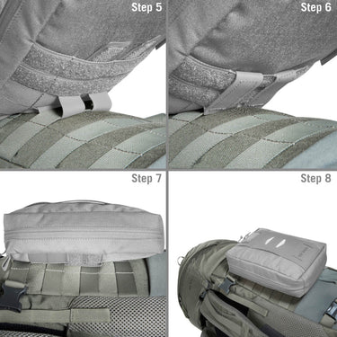 Tatonka Pyrox 45+10 BC - Trekkingrucksack 73 cm erw. (stone grey olive) - Ansicht 12