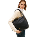 Tommy Hilfiger City Leather Hobo - Schultertasche 36 cm (black) - Ansicht 5