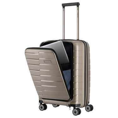 Travelite Air Base - 4-Rollen-Kabinentrolley mit Vortasche S 55 cm (champagner) - Ansicht 8