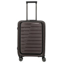 Travelite Air Base - 4-Rollen-Kabinentrolley mit Vortasche S 55 cm (coffee)