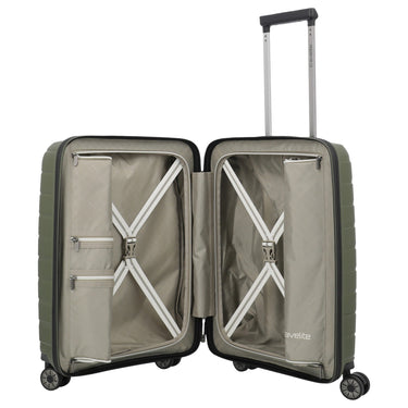Travelite Air Base - 4-Rollen-Kabinentrolley mit Vortasche S 55 cm (olive) - Ansicht 6