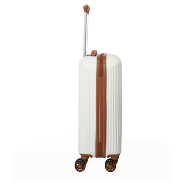 Travelite Bali - 4-Rollen-Kabinentrolley S 55 cm (weiß/cognac) - Ansicht 5