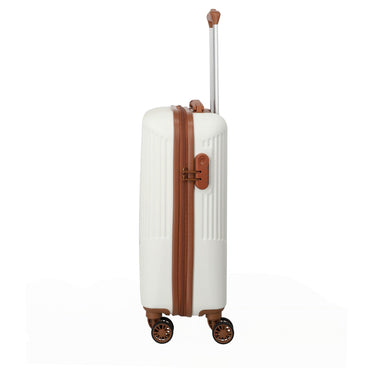 Travelite Bali - 4-Rollen-Kabinentrolley S 55 cm (weiß/cognac) - Ansicht 3