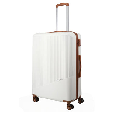 Travelite Bali - 4-Rollen-Trolley L 77 cm (weiß/cognac) - Ansicht 2