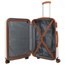 Travelite Bali - 4-Rollen-Trolley M 67 cm (weiß/cognac) - Ansicht 6