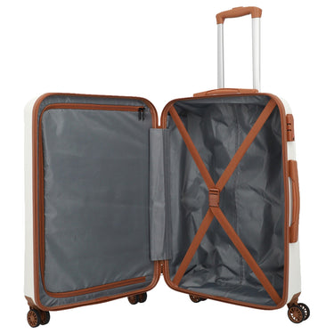 Travelite Bali - 4-Rollen-Trolley M 67 cm (weiß/cognac) - Ansicht 6