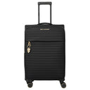 Travelite BARBARA Stepp - 4-Rollen-Trolley M 68 cm erw. (schwarz, 68 cm)
