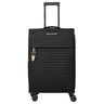 Travelite BARBARA Stepp - 4-Rollen-Trolley M 68 cm erw. (schwarz, 68 cm)