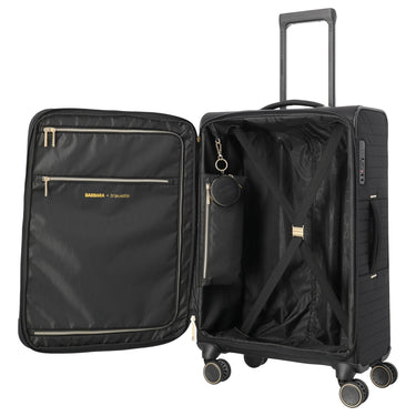 Travelite BARBARA Stepp - 4-Rollen-Trolley M 68 cm erw. (schwarz, 68 cm) - Ansicht 6