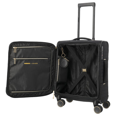 Travelite BARBARA Stepp - 4-Rollen-Trolley S 55 cm erw. (schwarz, 55 cm) - Ansicht 6