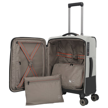 Travelite Crosslite - 4-Rollen-Kabinentrolley S 55 cm (natur) - Ansicht 7