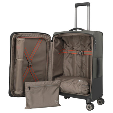 Travelite Crosslite - 4-Rollen-Trolley M 66 cm erw. (oliv) - Ansicht 7