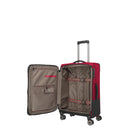 Travelite Crosslite - 4-Rollen-Trolley M 66 cm erw. (red) - Ansicht 6