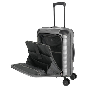 Travelite Millennium - 4-Rollen-Kabinentrolley mit Vortasche S 55 cm (silver) - Ansicht 8