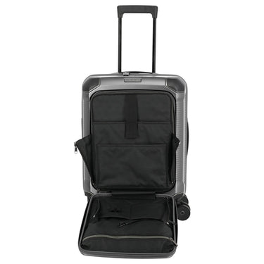 Travelite Millennium - 4-Rollen-Kabinentrolley mit Vortasche S 55 cm (silver) - Ansicht 9