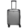 Travelite Millennium - 4-Rollen-Kabinentrolley mit Vortasche S 55 cm (silver)