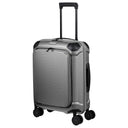 Travelite Millennium - 4-Rollen-Kabinentrolley mit Vortasche S 55 cm (silver) - Ansicht 2