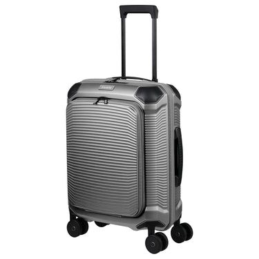 Travelite Millennium - 4-Rollen-Kabinentrolley mit Vortasche S 55 cm (silver) - Ansicht 2
