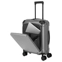 Travelite Millennium - 4-Rollen-Kabinentrolley mit Vortasche S 55 cm (silver) - Ansicht 10