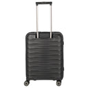 Travelite Mooby - 4-Rollen-Kabinentrolley mit Vortasche S 55 cm (black) - Ansicht 4