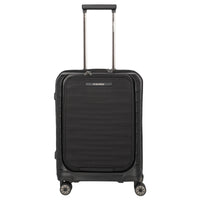 Travelite Mooby - 4-Rollen-Kabinentrolley mit Vortasche S 55 cm (black)
