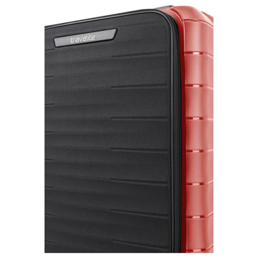 Travelite Mooby - 4-Rollen-Kabinentrolley mit Vortasche S 55 cm (rot) - Ansicht 12