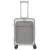 Travelite Next - 4-Rollen-Kabinentrolley mit Vortasche S 55 cm (silber)