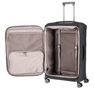 Travelite Priima - 4-Rollen-Trolley L 79 cm erw. (black) - Ansicht 6