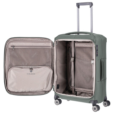 Travelite Priima - 4-Rollen-Trolley M 68 cm erw. (olive) - Ansicht 6
