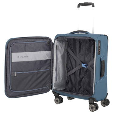 Travelite Skaii - 4-Rollen-Kabinentrolley S 55 cm (panoramablau) - Ansicht 6