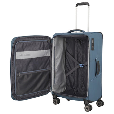 Travelite Skaii - 4-Rollen-Trolley M 67 cm erw. (panoramablau) - Ansicht 6