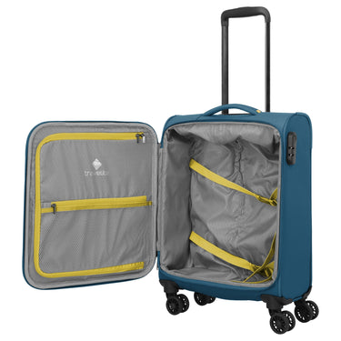 Travelite Umbria - 4-Rollen-Kabinentrolley S 55 cm (petrol) - Ansicht 7