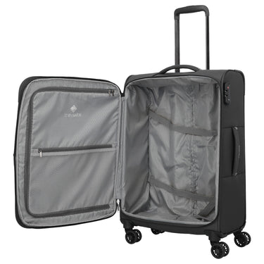 Travelite Umbria - 4-Rollen-Trolley M 67 cm erw. (schwarz) - Ansicht 8