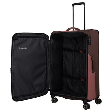 Travelite Viia - 4-Rollen-Trolley L 77 cm erw. (Frühlingsrose) - Ansicht 6