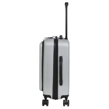 Valentino Bags Explorer Carry On - 4 - Rollen - Kabinentrolley mit Getränkehalter 53 cm USB (silver) - Markenkoffer