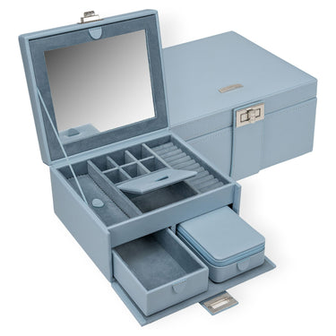 Windrose Marvella - Schmuckkoffer mit Reiseetui 21.5 cm (sky) - Ansicht 4