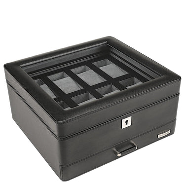 Windrose Tempora - Uhrenkoffer (für 8 Uhren) 26.5 cm (schwarz) - Ansicht 3
