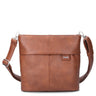 zwei Mademoiselle M8 - Schultertasche 25 cm (cognac)